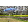 2020 Neue blaue Farbe mit silberbeschichtetem Bali-Sonnenschirm für den Außenbereich